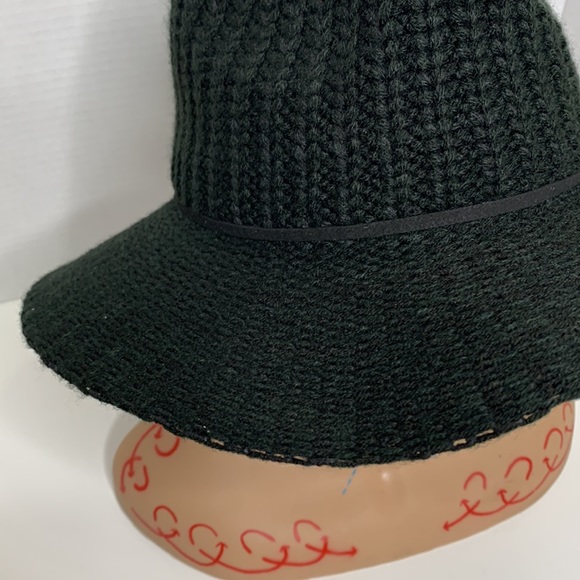 Nine West | Black Knitted Canvas Floppy Derby Hat | Influencer Status Beach Cap - Picture 2 of 13